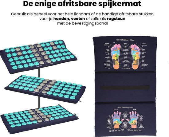 Detail van de lotusvormige drukpunten