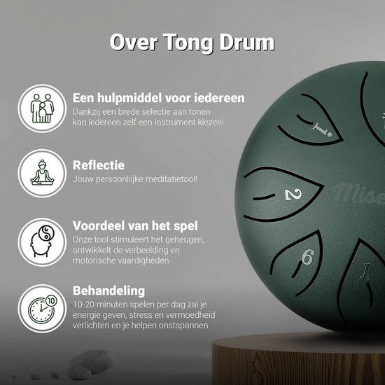 Miseru Handpan met opbergtas